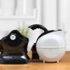 Black and White Uccello Kettle Base and Body Side View